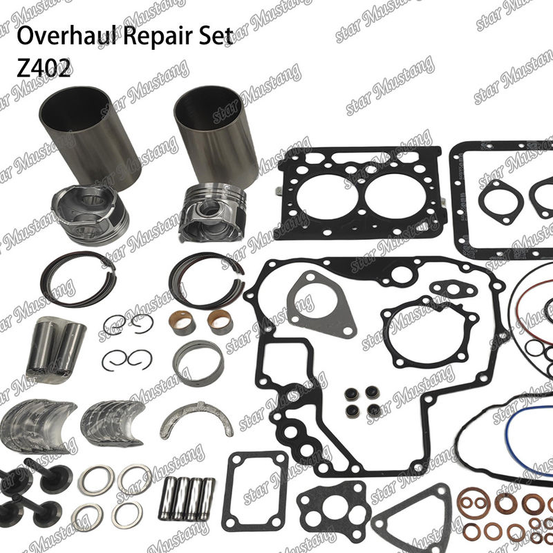 Z402 Überholungs-Wiederaufbaukasten Zylinder Liner Kolben mit Pin Kit Ventil Sitzventil Führungsventil Dichtung für Kubota-Motor