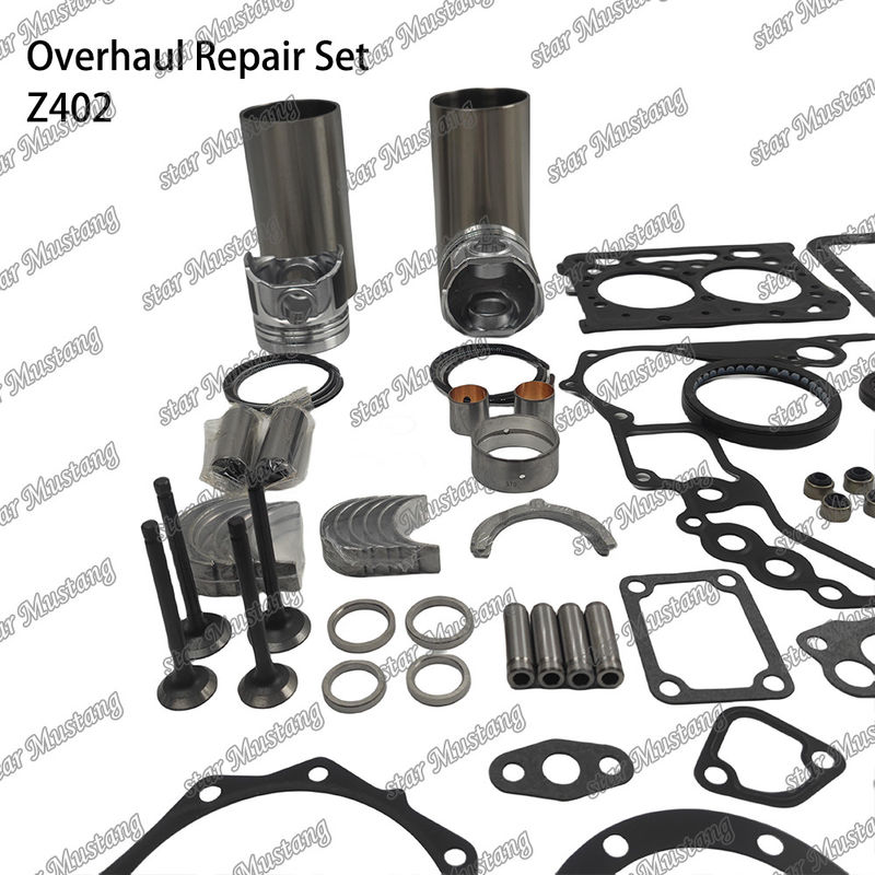 Z402 Überholungs-Wiederaufbaukasten Zylinder Liner Kolben mit Pin Kit Ventil Sitzventil Führungsventil Dichtung für Kubota-Motor