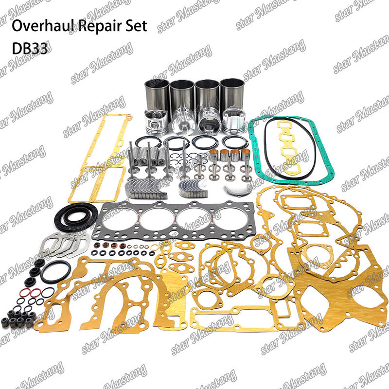 DB33 Überholung Reparatur-Kit Zylinder Liner Kolben-Kit Dichtung Kit Ventil Sitz Guide Hauptlager Con Stange Lager für Doosan
