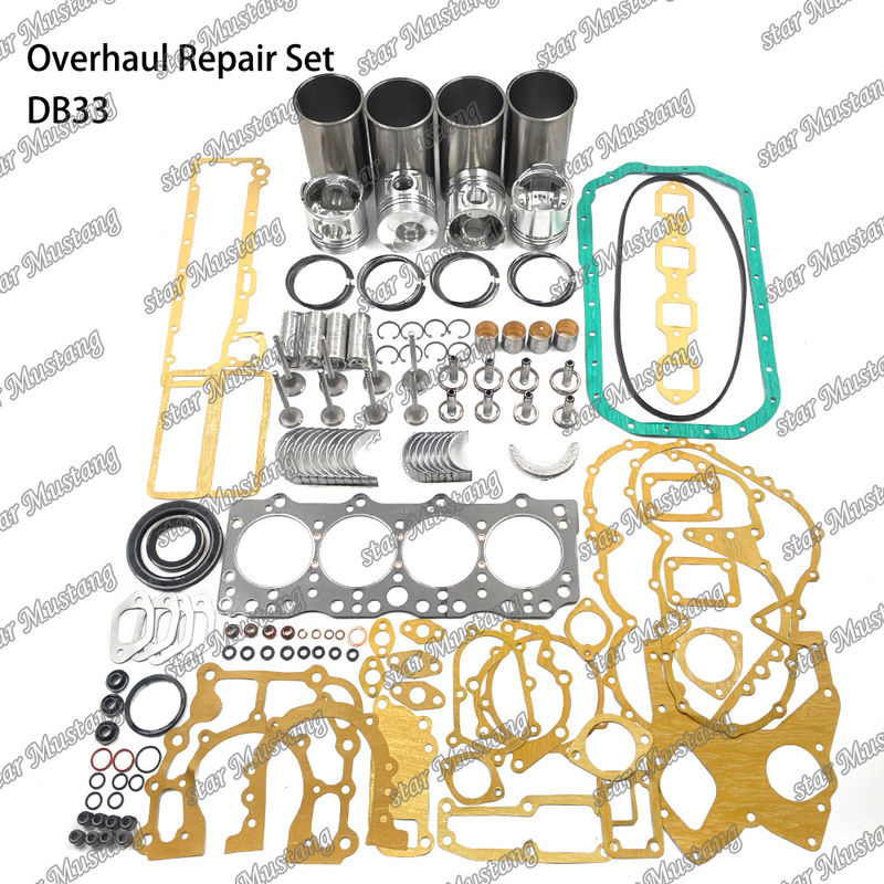 DB33 Überholung Reparatur-Kit Zylinder Liner Kolben-Kit Dichtung Kit Ventil Sitz Guide Hauptlager Con Stange Lager für Doosan
