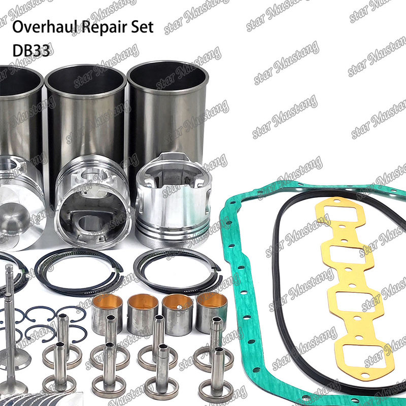 DB33 Überholung Reparatur-Kit Zylinder Liner Kolben-Kit Dichtung Kit Ventil Sitz Guide Hauptlager Con Stange Lager für Doosan