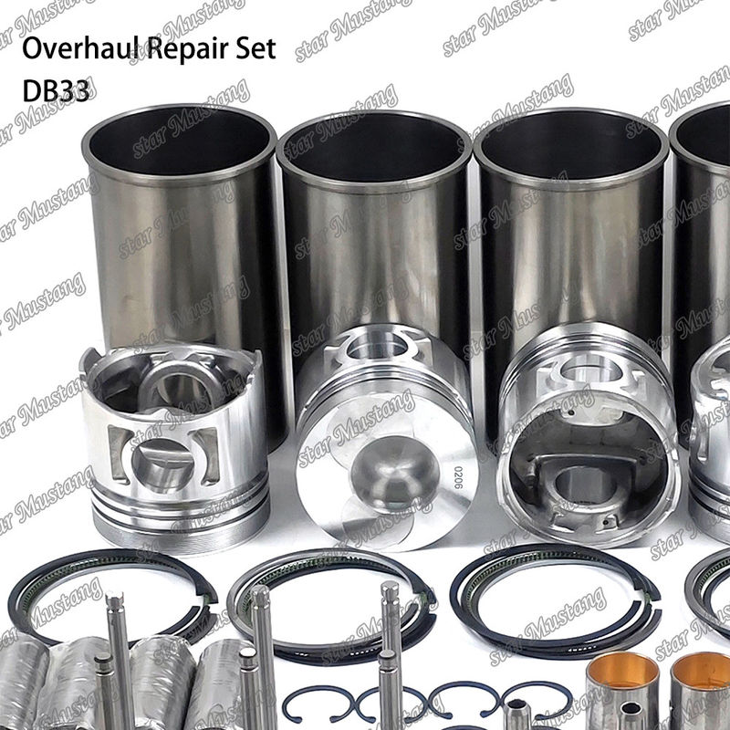 DB33 Überholung Reparatur-Kit Zylinder Liner Kolben-Kit Dichtung Kit Ventil Sitz Guide Hauptlager Con Stange Lager für Doosan
