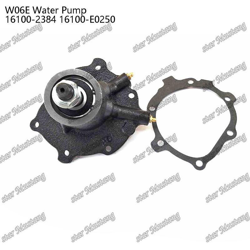 W06E Wasserpumpe für Motoren 16100-2384 16100-E0250 für HINO-Ersatzteile