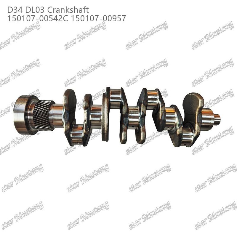 D34 DL03 Motorkurbelwelle 150107-00542C 150107-00957 Für DOOSAN DAEWOO Motor Ersatzteile