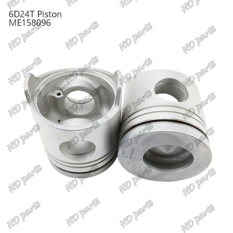 Kolben 6D24T Verbrennungsraum 69mm 3.3 doppelt geneigt x3x4mm ME158096 Für Mitsubishi Motor Ersatzteile