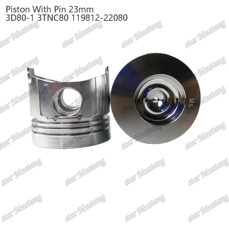 Kolben 3D80-1 3TNC80 PIN SIZE 23mm 119812-22080 für Yanmar Dieselmotoren Reparaturteile