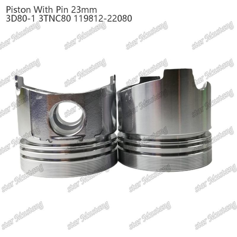 Kolben 3D80-1 3TNC80 PIN SIZE 23mm 119812-22080 für Yanmar Dieselmotoren Reparaturteile