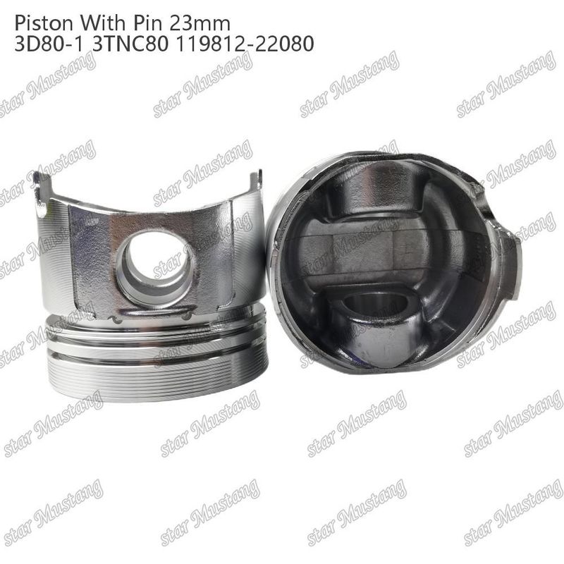 Kolben 3D80-1 3TNC80 PIN SIZE 23mm 119812-22080 für Yanmar Dieselmotoren Reparaturteile