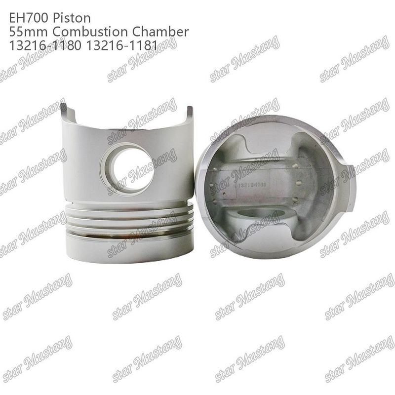 Kolben EH700 55 mm Verbrennungskammer 13216-1181 13216-1180 Für Hino Dieselmotoren Reparaturteile