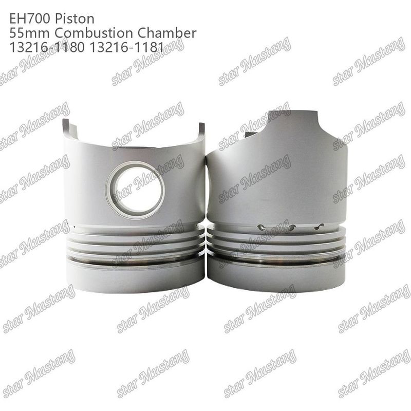 Kolben EH700 55 mm Verbrennungskammer 13216-1181 13216-1180 Für Hino Dieselmotoren Reparaturteile