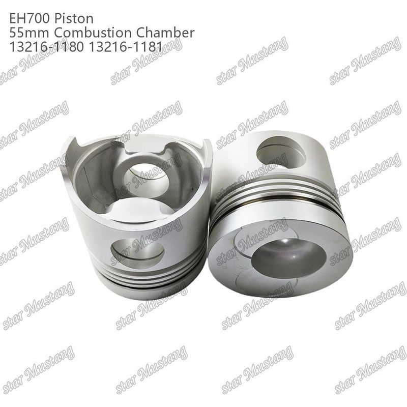 Kolben EH700 55 mm Verbrennungskammer 13216-1181 13216-1180 Für Hino Dieselmotoren Reparaturteile