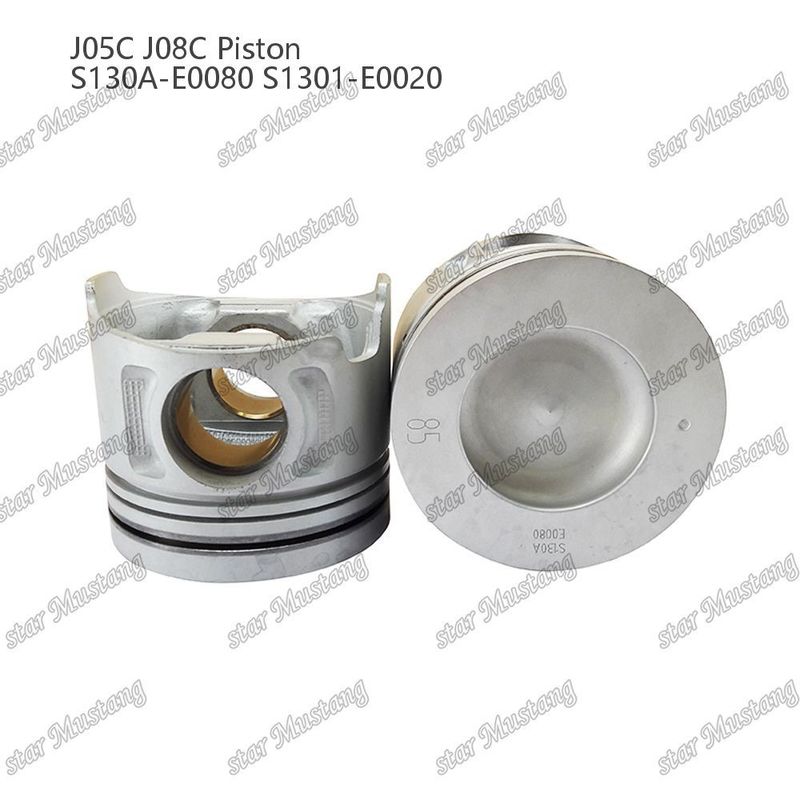 Kolben J05C J08C mit Kupferhülle 65 mm Verbrennungskammer innere Kühlung S130A-E0080 S1301-E0020 Für Hino