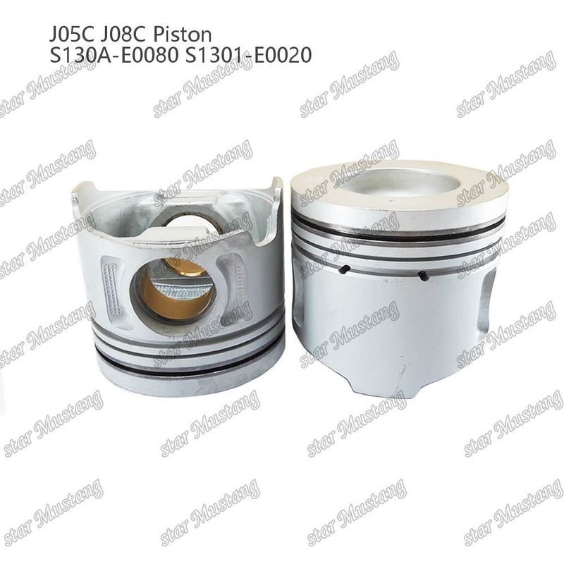 Kolben J05C J08C mit Kupferhülle 65 mm Verbrennungskammer innere Kühlung S130A-E0080 S1301-E0020 Für Hino