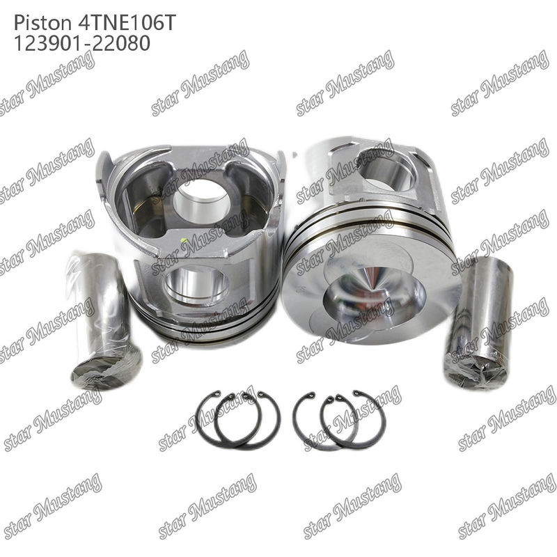 Kolben 4TNE106T mit Ventildruck 123901-22080 für Yanmar Dieselmotor Reparaturteile