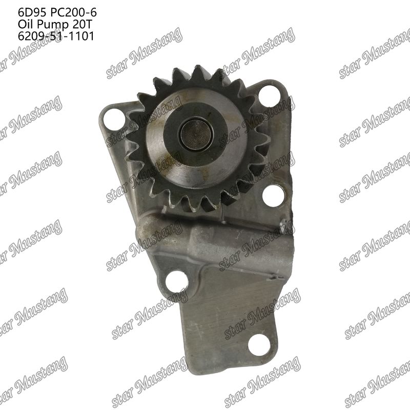 Ölpumpe 6D95 PC200-6 20T 6209-51-1101 für Ersatzteile für Kumatsu-Motoren