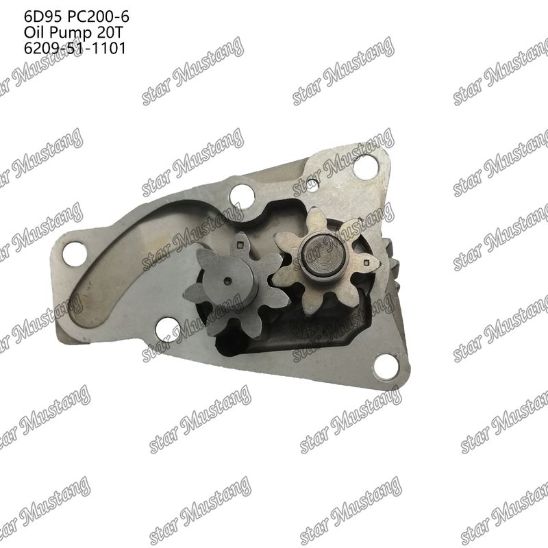 Ölpumpe 6D95 PC200-6 20T 6209-51-1101 für Ersatzteile für Kumatsu-Motoren