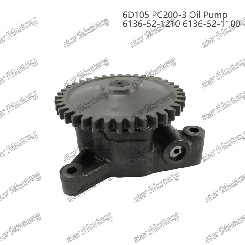 Ölpumpe 6D105 PC200-3 6136-52-1210 6136-52-1100 Für Ersatzteile für Kumatsu-Motoren