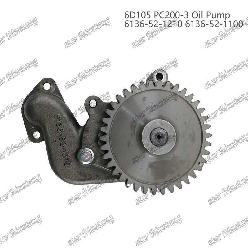 Ölpumpe 6D105 PC200-3 6136-52-1210 6136-52-1100 Für Ersatzteile für Kumatsu-Motoren