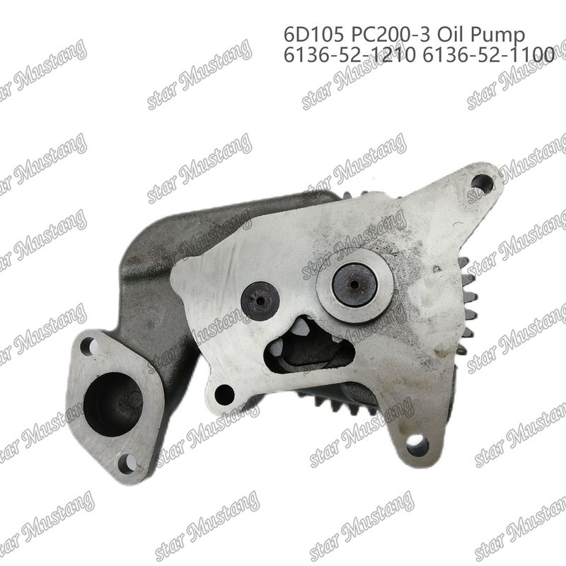 Ölpumpe 6D105 PC200-3 6136-52-1210 6136-52-1100 Für Ersatzteile für Kumatsu-Motoren