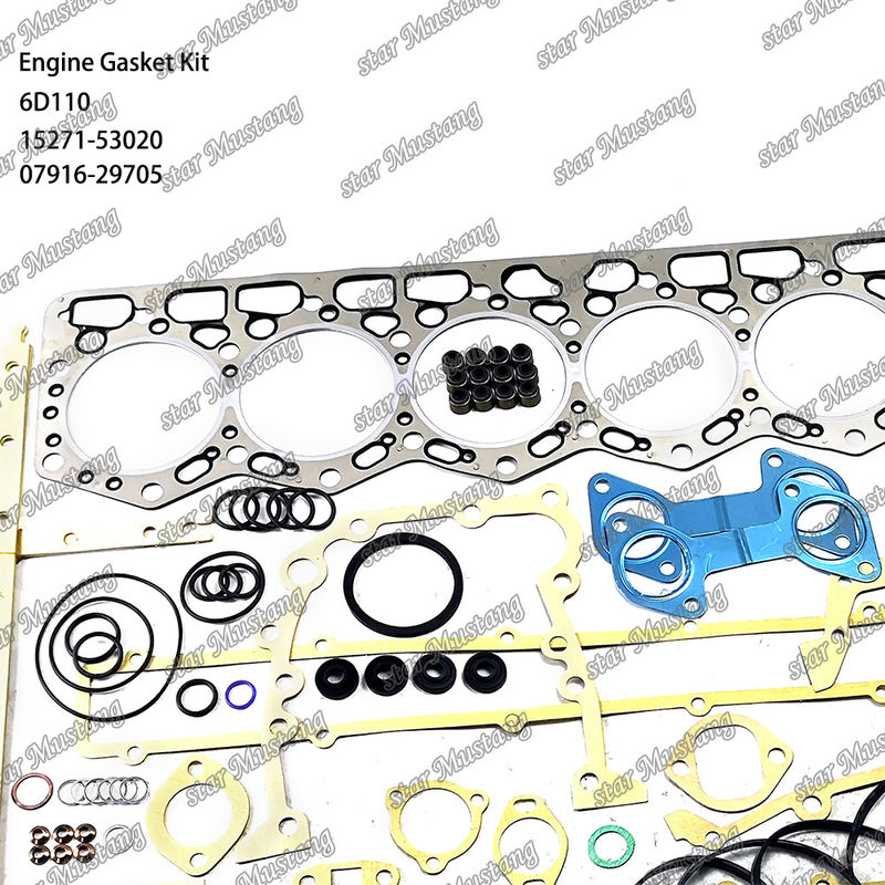 6D110 Vollverschlussset 6138-K1-9901 6138-K2-9901 geeignet für Komatsu
