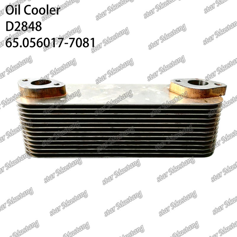 Oil Cooler D2848 DV11 Euro-4 65.056017-7081 For Doosan Engine Spare Parts