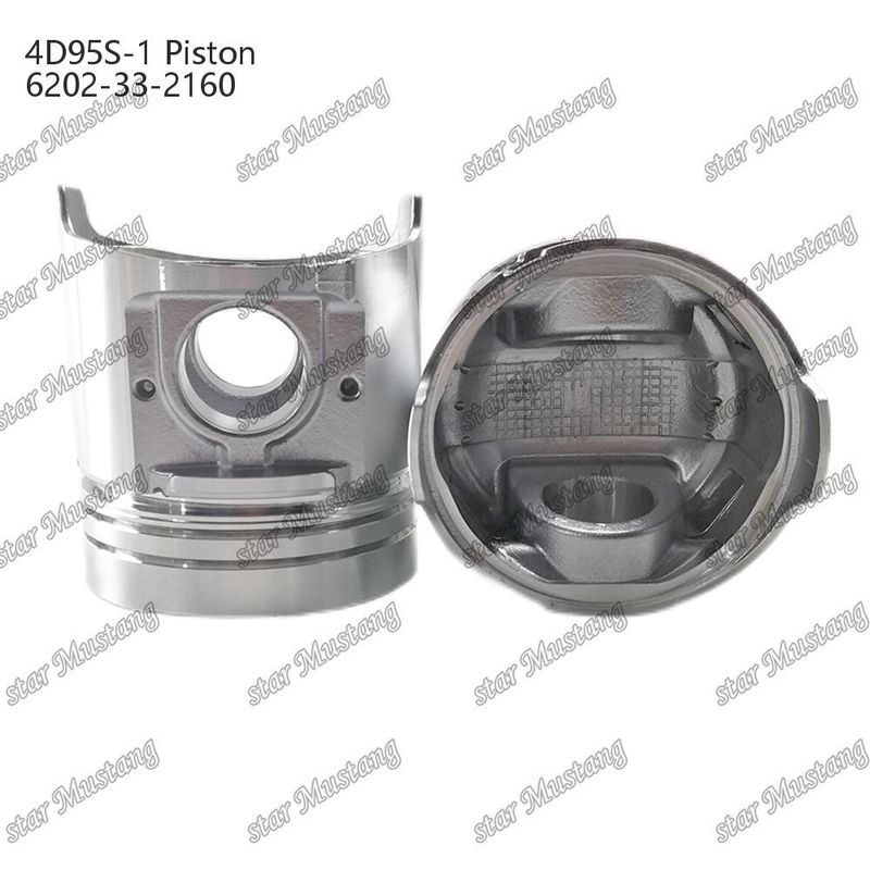 Kolben 4D95S-1 104 mm hoch, rund und unten 51 mm Verbrennungskammer 6202-33-2160 für Kumatsu-Einheiten