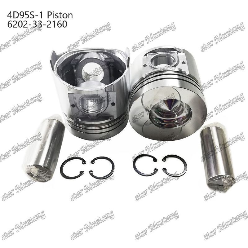 Kolben 4D95S-1 104 mm hoch, rund und unten 51 mm Verbrennungskammer 6202-33-2160 für Kumatsu-Einheiten
