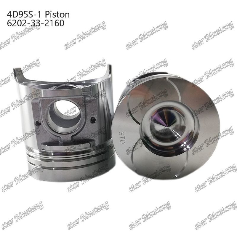 Kolben 4D95S-1 104 mm hoch, rund und unten 51 mm Verbrennungskammer 6202-33-2160 für Kumatsu-Einheiten
