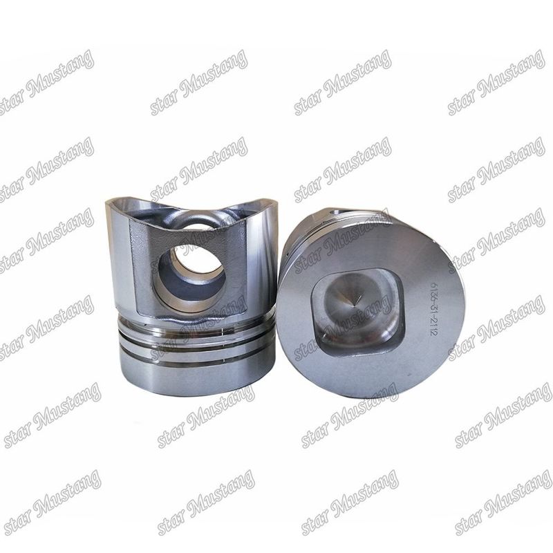 Kolben 6D105-1 Quadratboden 6136-31-2112 6136-31-2010 Für Ersatzteile für Kumatsu-Motoren