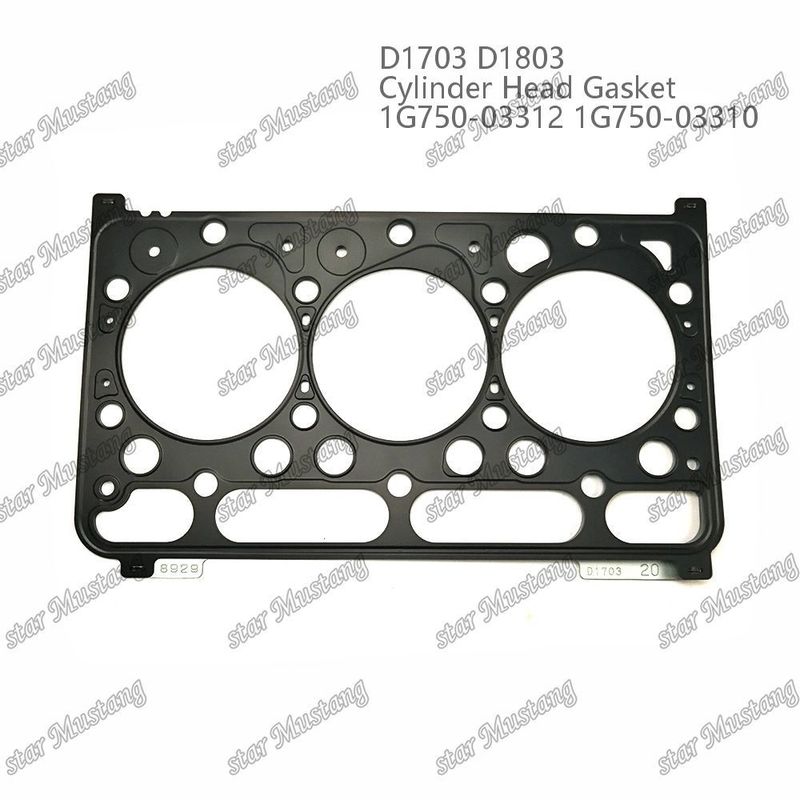 D1703 D1803 Zylinderkopfverschluss Metall 1,20 mm 1G750-03312 1G750-03310 geeignet für Kubota-Motoren