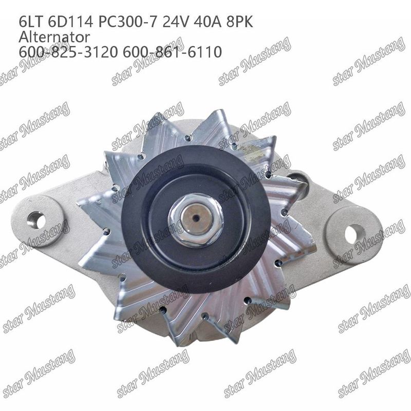 Der Generator 6LT 6D114 PC300-7 24V 40A 8PK 600-825-3120 600-861-6110