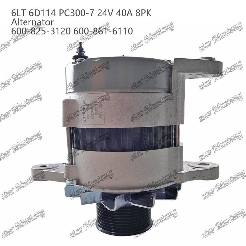 Der Generator 6LT 6D114 PC300-7 24V 40A 8PK 600-825-3120 600-861-6110