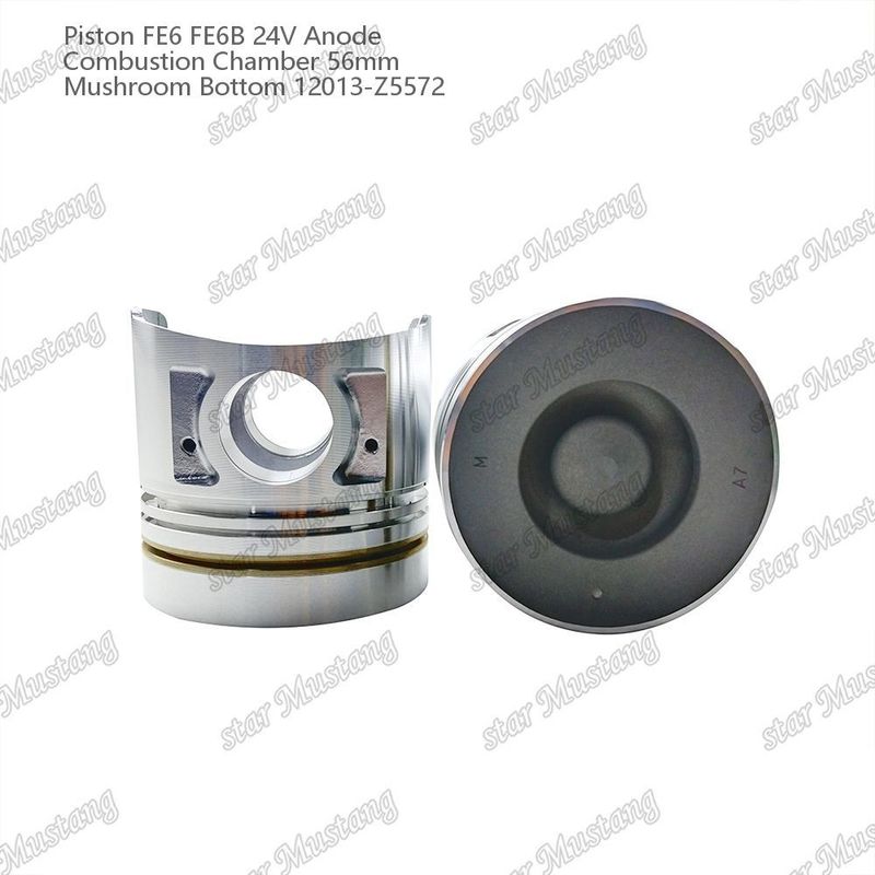 Kolben FE6 FE6B 24V Verbrennungskammer 56 mm Pilzboden Anode 12013-Z5572 Für Nissan Motor Ersatzteile