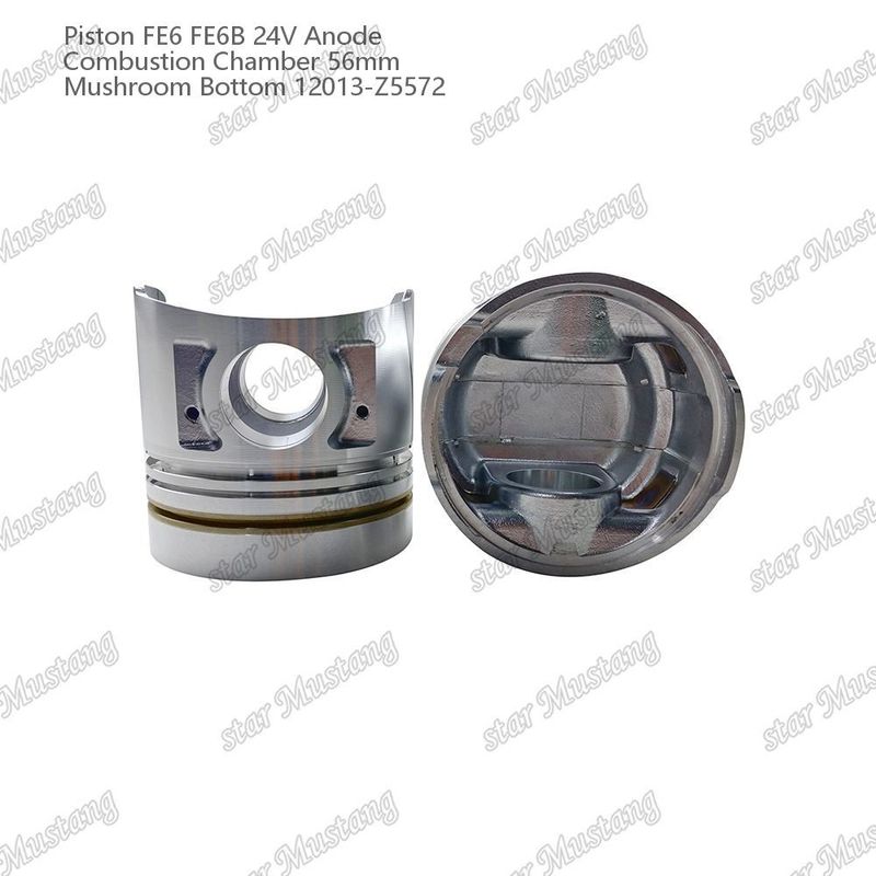 Kolben FE6 FE6B 24V Verbrennungskammer 56 mm Pilzboden Anode 12013-Z5572 Für Nissan Motor Ersatzteile