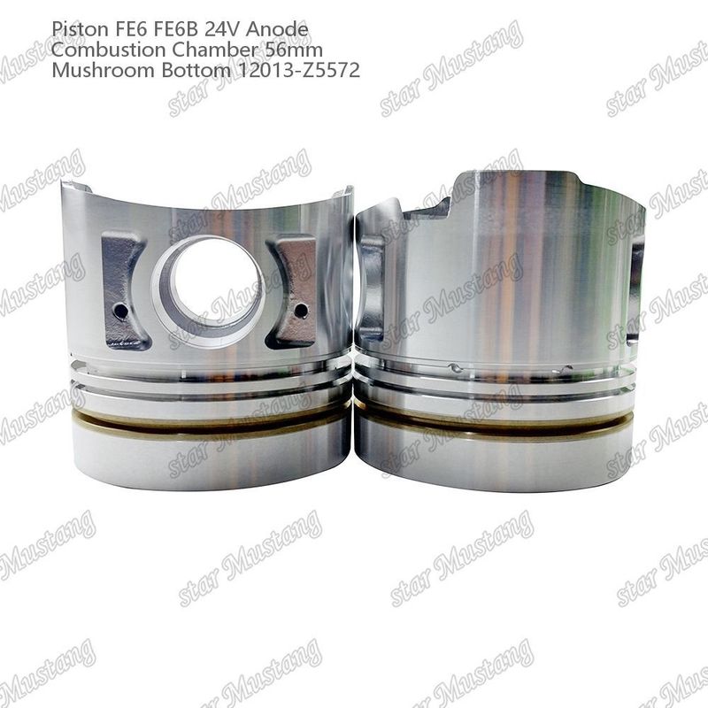 Kolben FE6 FE6B 24V Verbrennungskammer 56 mm Pilzboden Anode 12013-Z5572 Für Nissan Motor Ersatzteile