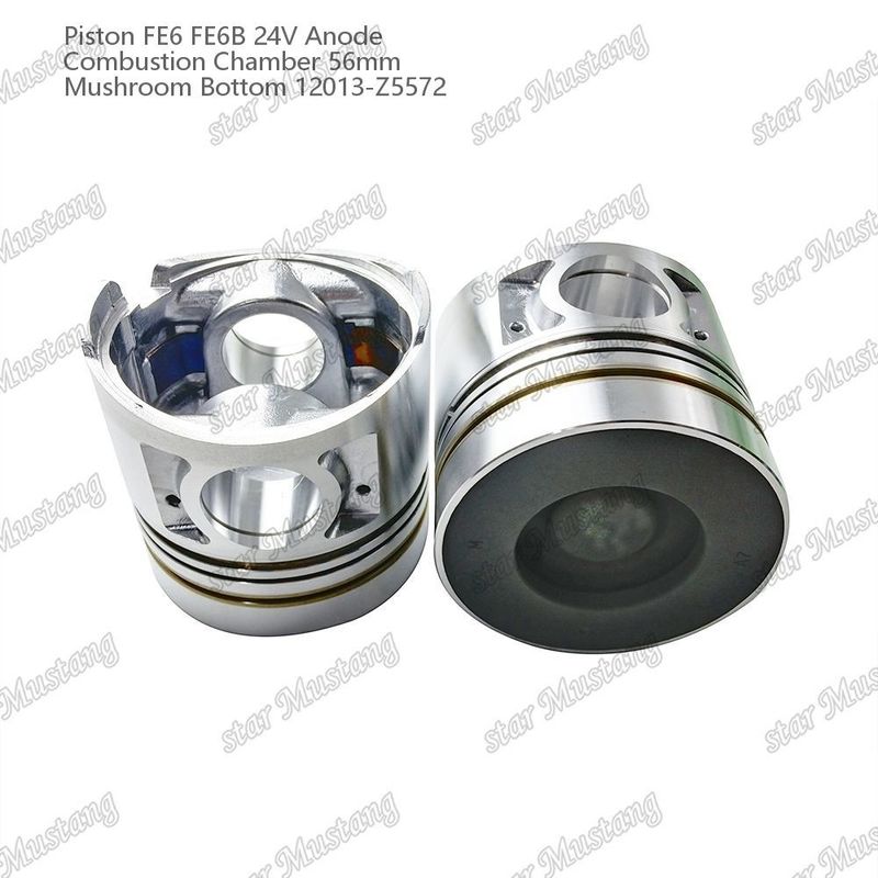 Kolben FE6 FE6B 24V Verbrennungskammer 56 mm Pilzboden Anode 12013-Z5572 Für Nissan Motor Ersatzteile