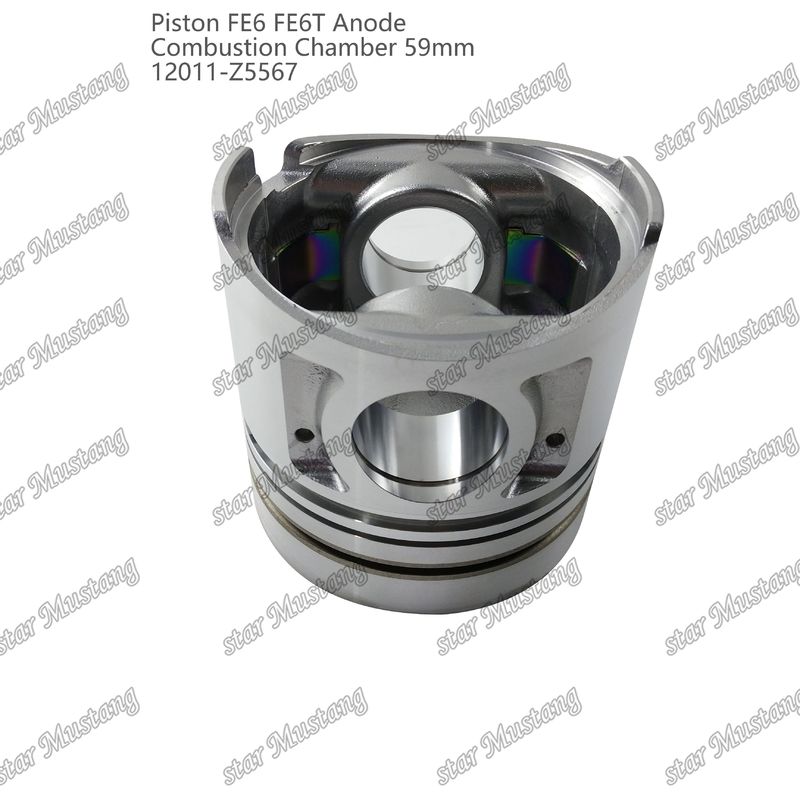 Kolben FE6 FE6T Verbrennungskammer 59mm Spitze Unterseite Anode 3x2x4mm 12011-Z5567 Für Mitsubishi Motor Ersatzteile