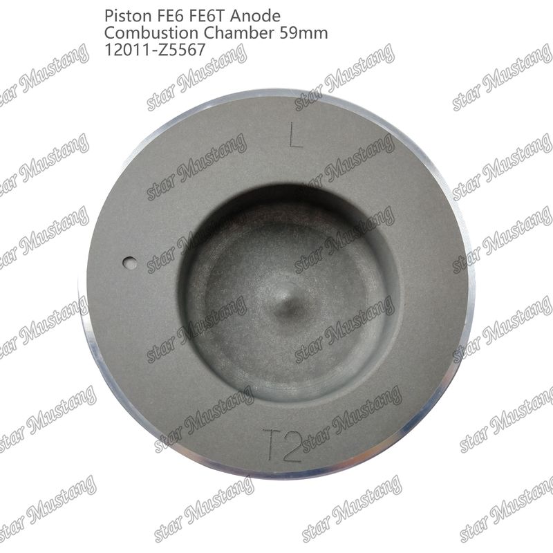 Kolben FE6 FE6T Verbrennungskammer 59mm Spitze Unterseite Anode 3x2x4mm 12011-Z5567 Für Mitsubishi Motor Ersatzteile