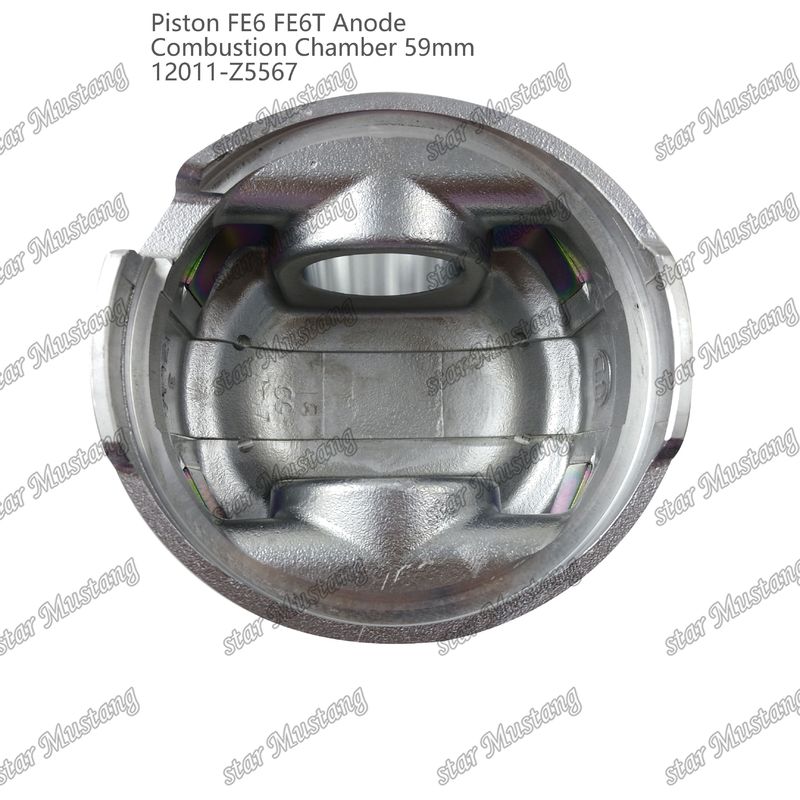 Kolben FE6 FE6T Verbrennungskammer 59mm Spitze Unterseite Anode 3x2x4mm 12011-Z5567 Für Mitsubishi Motor Ersatzteile