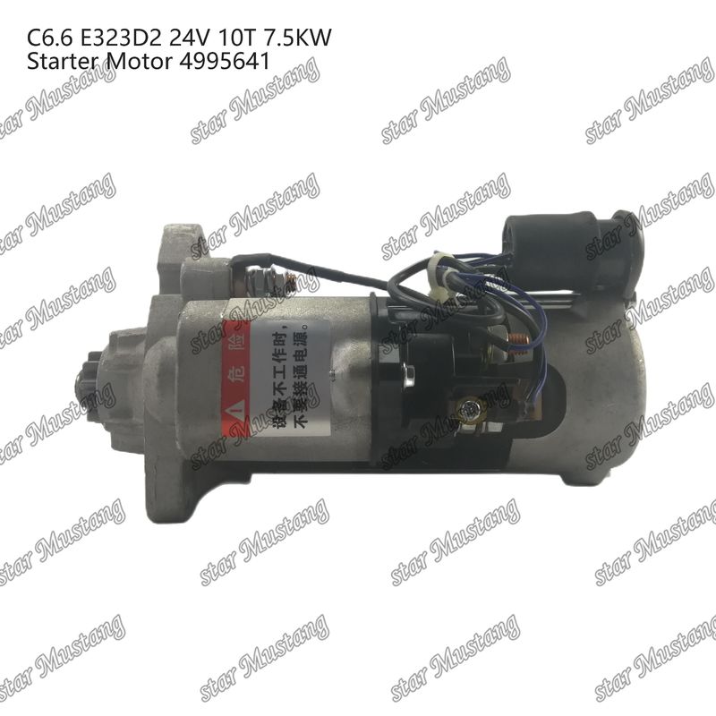 Motor Starter Motor C6.6 E323D2 24V 10T 7,5 kW 4995641 für Caterpillar Motor Ersatzteile