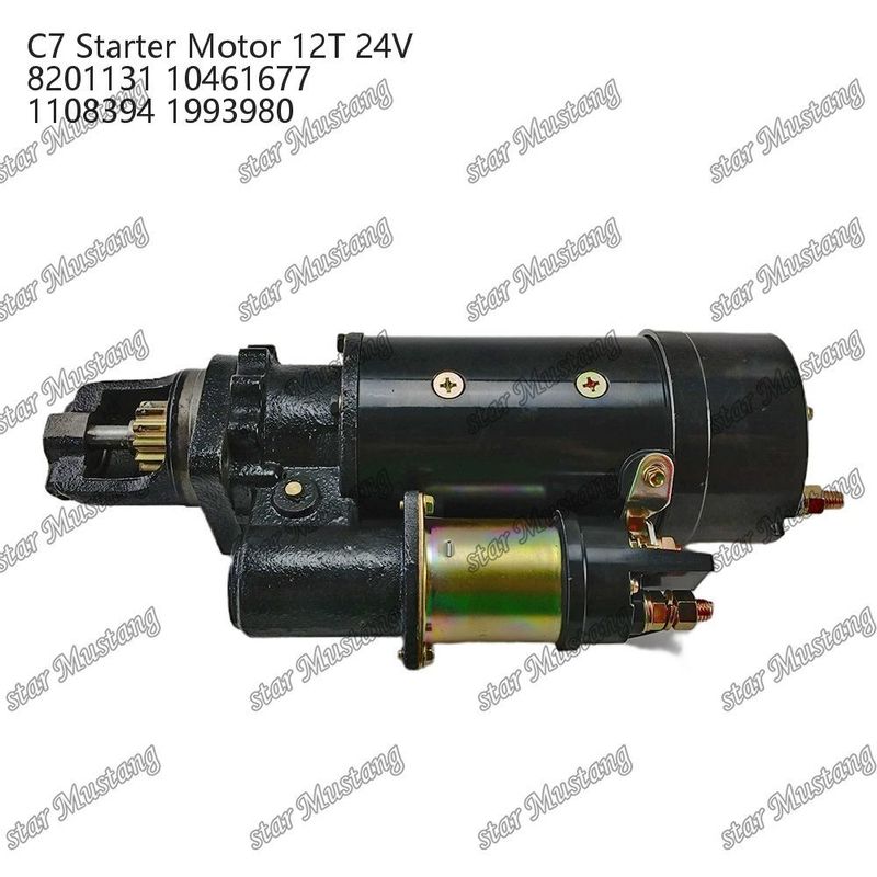 Motorstarter Motor C7 12T 24V 8201131 10461677 1108394 1993980 für Caterpillar Motor Ersatzteile