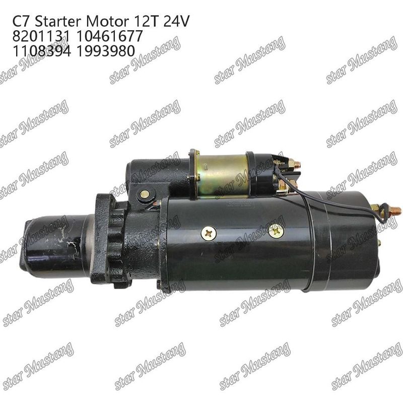 Motorstarter Motor C7 12T 24V 8201131 10461677 1108394 1993980 für Caterpillar Motor Ersatzteile