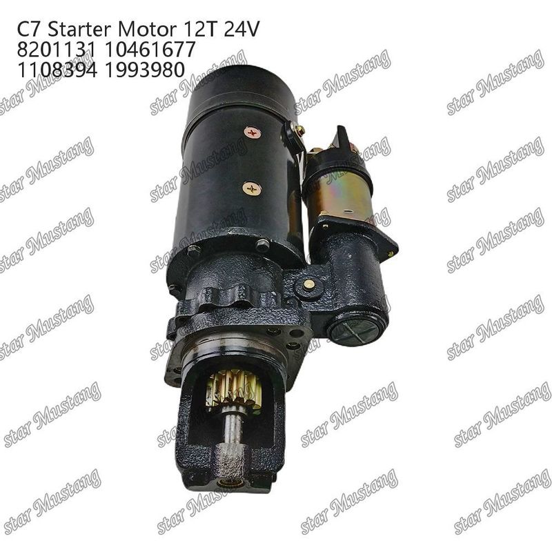 Motorstarter Motor C7 12T 24V 8201131 10461677 1108394 1993980 für Caterpillar Motor Ersatzteile