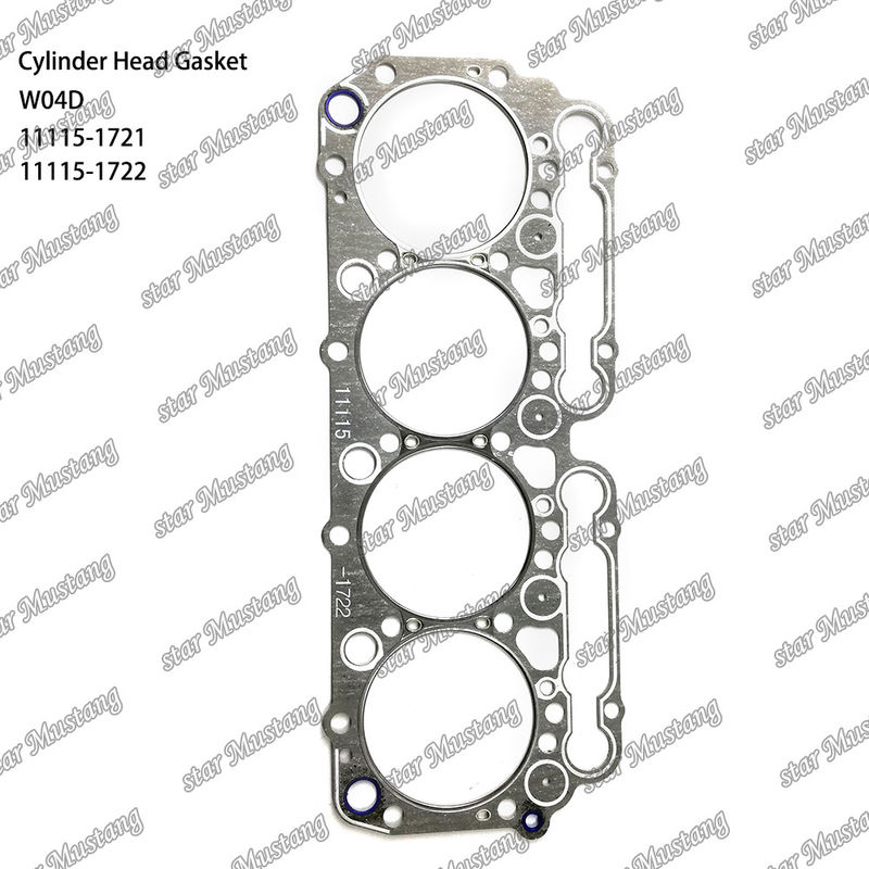 Dichtung des Zylinderkopfes W04D 11115-1721 11115-1722 für HINO-Ersatzteile