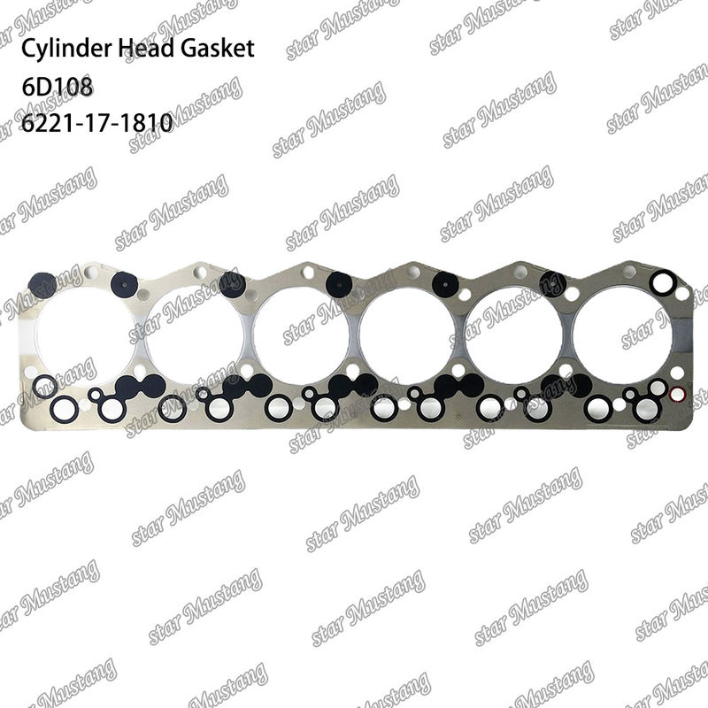 Zylinderdichtung 6D108 6221-17-1810 6221-11-1811 für KUMATSU Motoren Ersatzteile