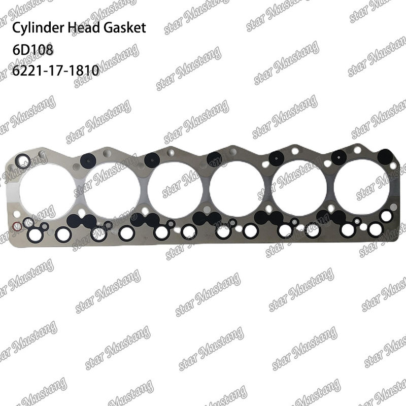 Zylinderdichtung 6D108 6221-17-1810 6221-11-1811 für KUMATSU Motoren Ersatzteile