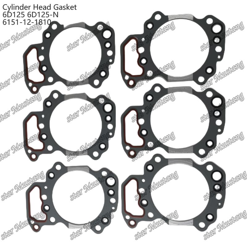 Zylinderdichtung 6D125 6D125-N 6151-12-1810 für KUMATSU Motoren Ersatzteile