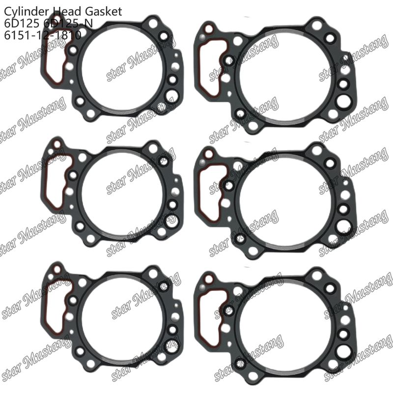 Zylinderdichtung 6D125 6D125-N 6151-12-1810 für KUMATSU Motoren Ersatzteile