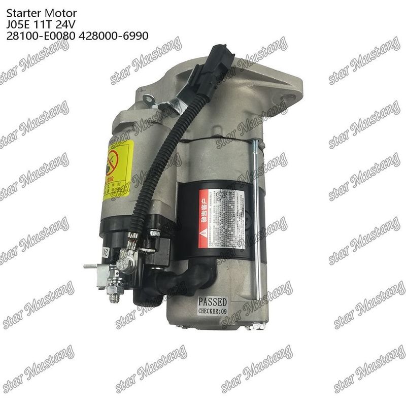 J05E Motorstartermotor 11T 24V 28100-E0080 428000-6990 für HINO-Motoren Ersatzteile