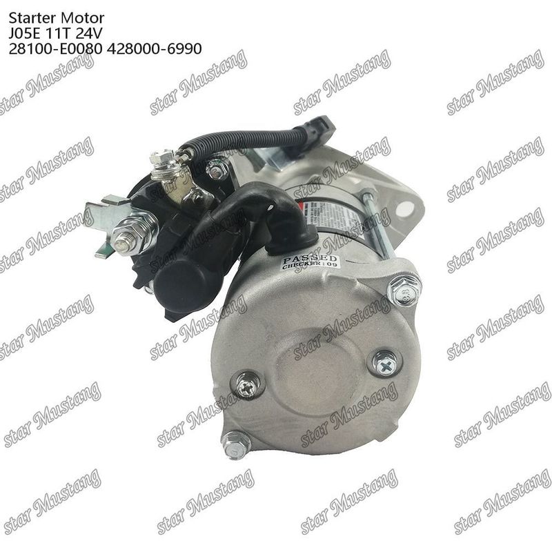 J05E Motorstartermotor 11T 24V 28100-E0080 428000-6990 für HINO-Motoren Ersatzteile